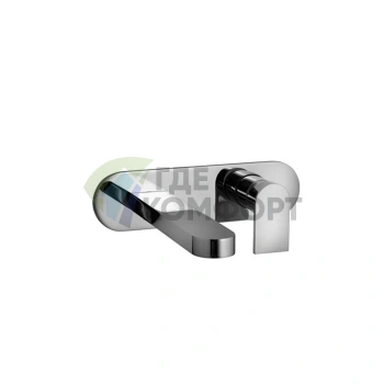 Смеситель для раковины Fantini Mare встраиваемый на 2 отверстия (без донного клапана), хром (51 02 V013B) - фото 1