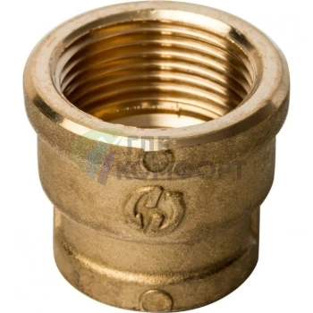 Муфта STOUT ВВ 3/4 x 1/2 латунная - фото 3