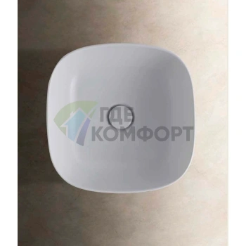 Раковина GLOBO DISPLAY для установки в столешницу 75×40×15 см без отверстия под смеситель, белая - фото 3