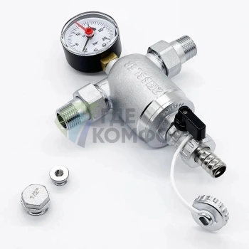 Фильтр Zeissler 100 мкм, с манометром, ZSf.302.0104N 1/2