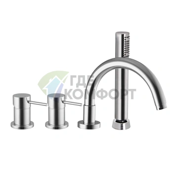 Смеситель для ванны FIMA|Carlo Frattini Spillo Up с ручным душем, хром (F3044CR) - фото 1