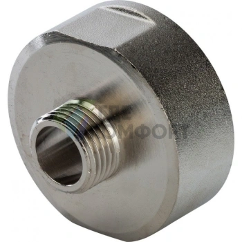 Переходник STOUT ВН 1 1/2 x 1/2 внутренняя/наружная резьба никелированный - фото 4