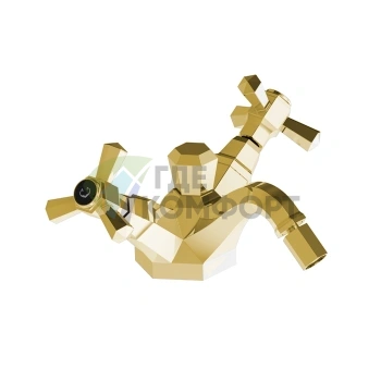 Смеситель для биде Stella Eccelsa 3604: Золото 24К с донным клапаном (EC 00204 AU00) - фото 1