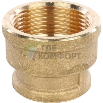 Муфта STOUT ВВ 1 1/2 x 1 латунная - фото 3
