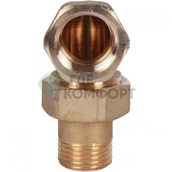 Разъемное угловое соединение, американка ВН 1/2 уплотнение под гайкой o-ring кольцо Stout - фото 1