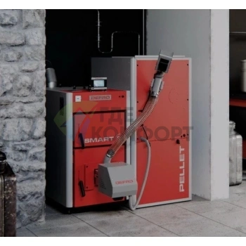 Напольный твердотопливный котел Defro Smart Ekopell 38 - фото 3