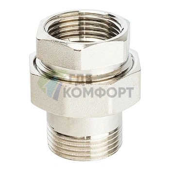 Разъемное соединение STOUT американка ВН с резиновым уплотнением 1 никелированное - фото 1