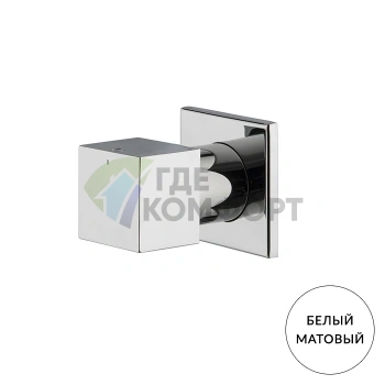 Переключатель FIMA Carlo Frattini Fit на 2 источника | Разборная конструкция | Белый (F3963/2BS) - фото 1