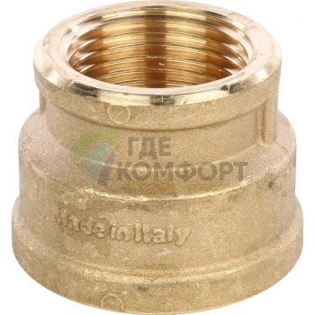 Муфта STOUT ВВ 1 1/2 x 1 латунная - фото 2