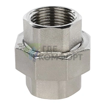 Разъемное соединение STOUT с внутренней резьбой американка ВB 1 никелированное - фото 1