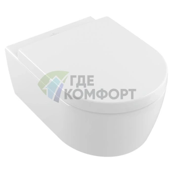 Подвесной унитаз Villeroy & Boch Avento с покрытием CeramicPlus