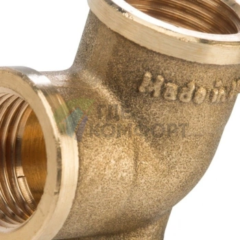 Угольник STOUT с креплением внутренняя резьба латунный ВР 1/2 - фото 4