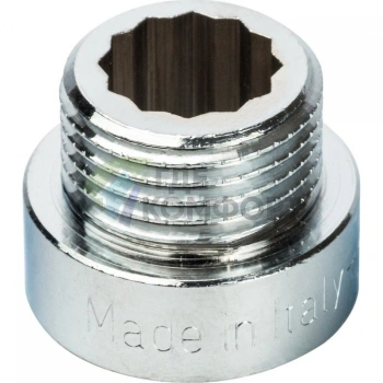 Удлинитель STOUT латунный 1/2 x 10 хромированный - фото 2