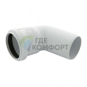 Отвод канализационный Raupiano Plus 50х67° REHAU (РЕХАУ - 11211241001) - фото 3