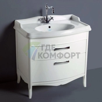 Раковина SIMAS Arcade 90x56 см белая с отверстием под смеситель - фото 1