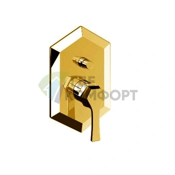 Смеситель для ванны и душа CISAL Cherie скрытого монтажа: стильное золото (CE00210024) - фото 1