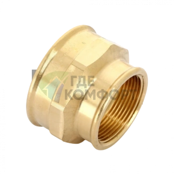 Муфта переxодная ВВ 2x1 1/2 бронза Viega - фото 1