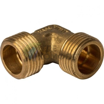 Угольник STOUT наружная резьба латунный НР 1/2 - фото 3