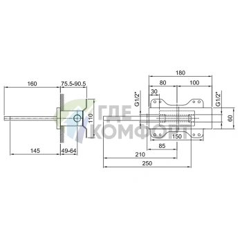 Внутренняя часть для излива Fantini Milano 5041B/5042B (31 00 5041A) - фото 2
