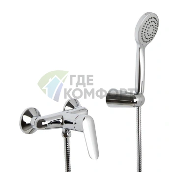 Смеситель для душа FIMA Carlo Frattini Spot внешнего монтажа с душевым комплектом в хроме (F3005CR) - фото 1