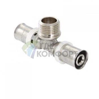 Тройник пресс с наружной резьбой 26х1х26 Valtec - фото 1