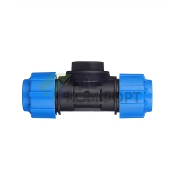 Тройник с внутренней резьбой 25x3/4x25 ПНД Политэк - фото 3