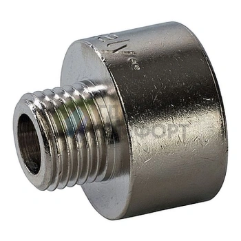 Переходник STOUT ВН 1/2 x 1/4 внутренняя/наружная резьба никелированный - фото 4