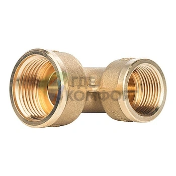 Угольник Stout внутренняя/внутренняя резьба латунный ВВ 1 x 3/4 - фото 1