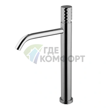 Смеситель для раковины FIMA|Carlo Frattini SPILLO TECH, хром, 323 мм, ручка X, донный клапан click-clack (F3031/HXSXCR) - фото 1