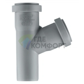 Тройник канализационный HTEA 40х40/67° Ostendorf - фото 1