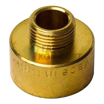 Переходник STOUT ВН 3/4 x 3/8 внутренняя/наружная резьба латунный - фото 2
