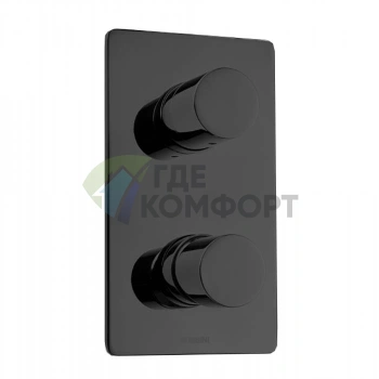 Встраиваемый смеситель для душа Bossini Oki с 5-позиционным девиатором, черный матовый (Z00004.073) - фото 1