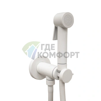 Гигиенический душ BOSSINI PALOMA с прогрессивным смесителем, белый матовый (E37015B.045) - фото 1