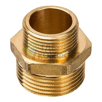 Ниппель STOUT НН переходной 1 х 3/4 латунный - фото 1