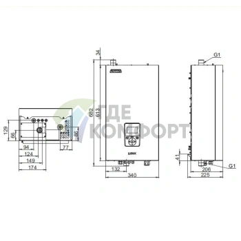 Настенный электрический котел Zota LUX-X 14 - фото 3