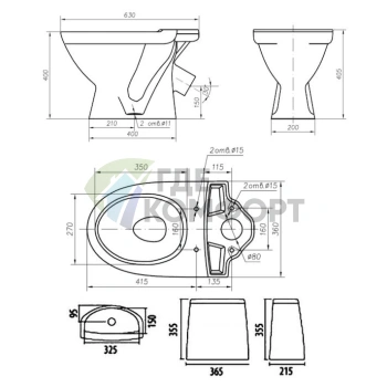 Унитаз-компакт IFO Frisk 21030000 - фото 4