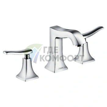 Смеситель для раковины Hansgrohe Metris Classic 31073000 со стильным дизайном - фото 1