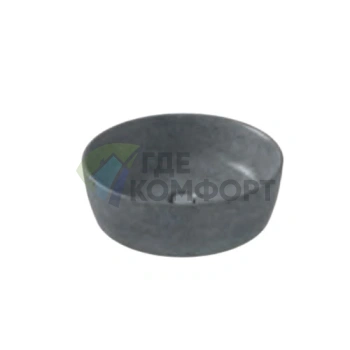 Раковина Globo Le Pietre накладная 48х48 см цвет серый туф - фото 1