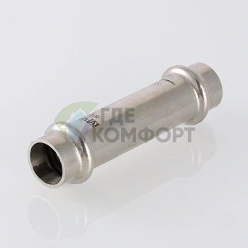 Пресс-муфта надвижная 15 мм х 15 из нержавеющей стали VTi.904.I.001515 VALTEC (ВАЛТЕК) - фото 3