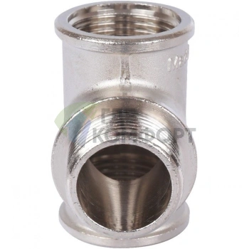 Тройник ВНВ 1x1x1, никелированный Stout - фото 3