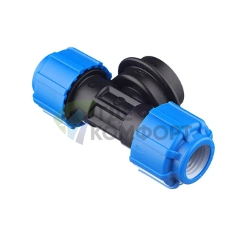 Тройник с внутренней резьбой 20x3/4x20 ПНД Политэк - фото 3