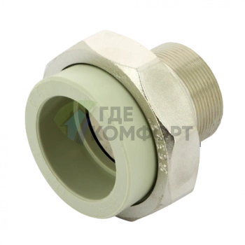 Разъёмное соединение PPR с наружной резьбой 63x2 FV-Plast - фото 2