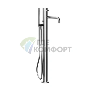 Напольный смеситель для ванны Fantini AF/21 с ручным душем (хром) (27 02 A580B) - фото 1