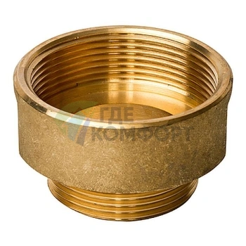 Переходник STOUT ВН 2 x 1 1/2 внутренняя/наружная резьба латунный - фото 1