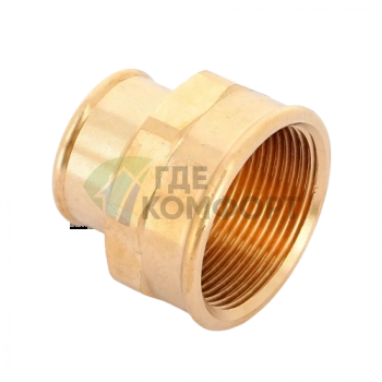 Муфта переxодная ВВ 1 1/2x1, бронза Viega - фото 3