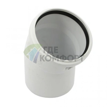 Отвод канализационный Raupiano Plus 110х30° REHAU (РЕХАУ - 11234341001) - фото 2