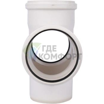 Крестовина канализационная Raupiano Plus 110/110/110/87° одноплоскостная REHAU (РЕХАУ - 11215541001) - фото 3