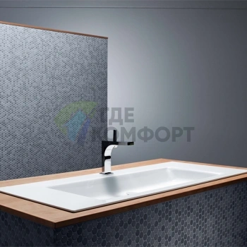 Раковина BETTEAqua встраиваемая 100х49 5х9 cм с 1 отв под смесительитель без перелива с крепежом цвет белый - фото 1