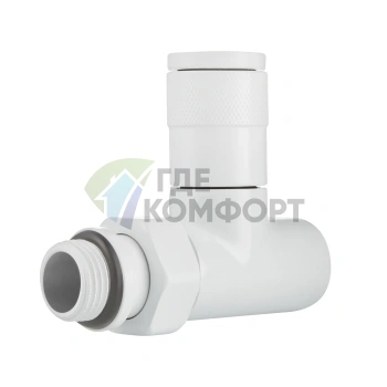 Набор дизайн-вентилей Royal Thermo PIANO 1/2 белый, RTE 56.0010, НС-1422579 - фото 3