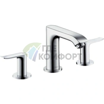 Смеситель для умывальника Hansgrohe Metris с технологией CoolStart - фото 1